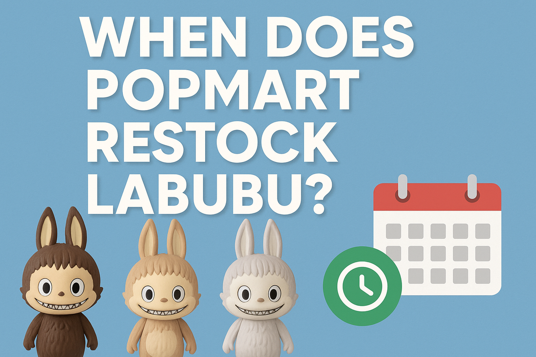 PopMart Labubu plush restock display