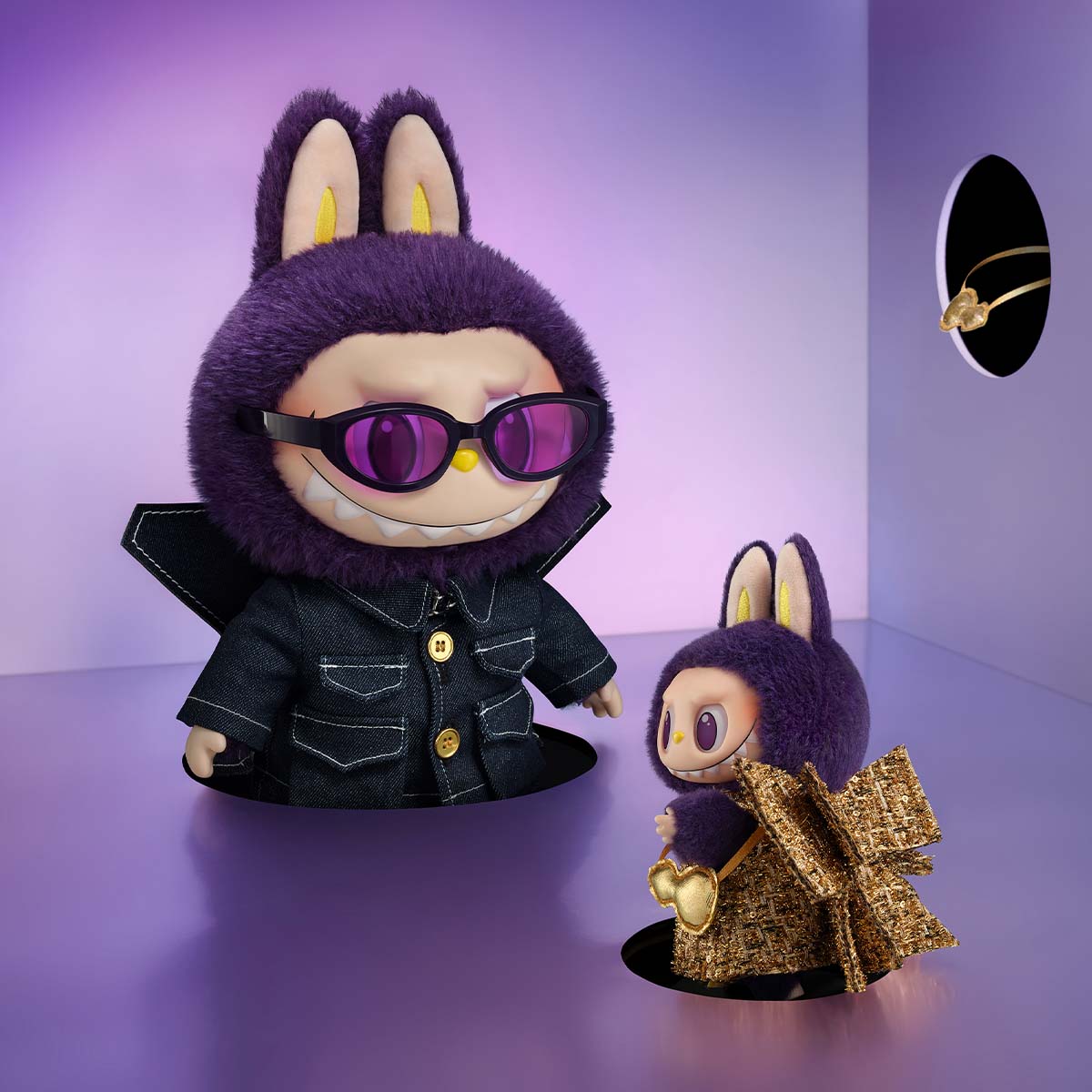 Lububu × PRONOUNCE – Wings of Fortune Plush Hanging Card (22cm)